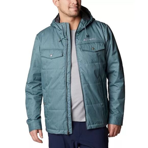 Columbia Men's Montague Falls II Insulated Jacket Size XXL Green Omni Heat - Picture 1 of 11